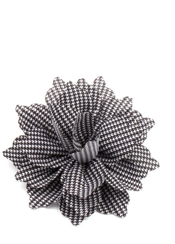 Plaid Prairies Hair Clip - Black