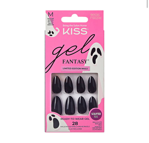 Kiss Gel Fantasy LIMITED EDITION Black Nails